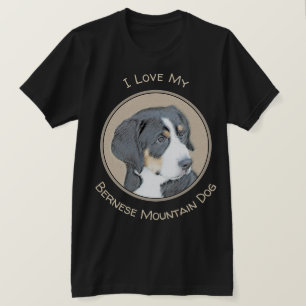 T-shirt Peinture de Chien de Montagne bernois - Art origin