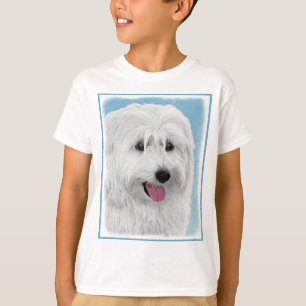 T-shirt Peinture de chien des lowland polonais - Art du ch