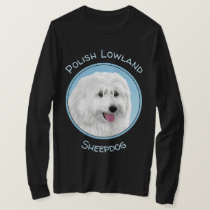 T-shirt Peinture de chien des lowland polonais - Art du ch