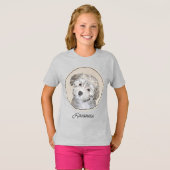 T-shirt Peinture de Chien Havanais - Cute Original Chien A (Devant entier)