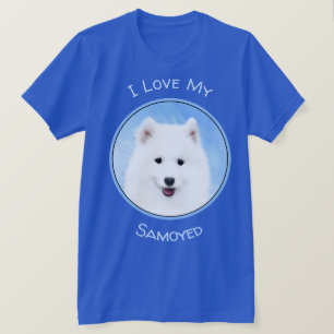 T-shirt Peinture de chiot Samoyède - Art de chien original