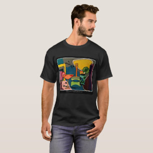 T-shirt Peinture "de cocktails de mod de la moitié du