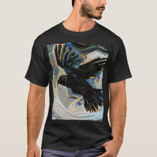 T-shirt Peinture de corbeau