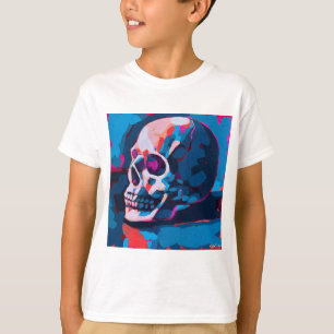 T-shirt Peinture de crâne chromatique