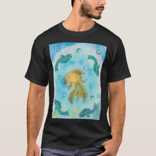 T-shirt peinture de créatures océaniques