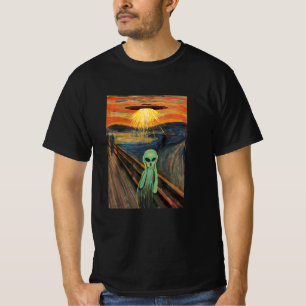 T-shirt Peinture de cris Alien