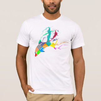 T-shirt Peinture de dauphin