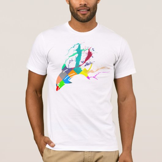 T-shirt Peinture de dauphin (Devant)