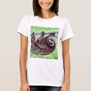 T-shirt Peinture de fentes souriante