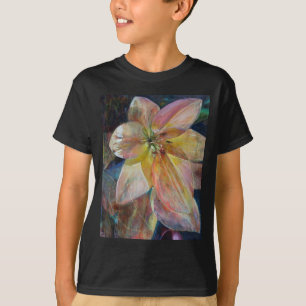 T-shirt Peinture de fleurs "Translucence"