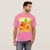 T-shirt Peinture de fruits exotiques tropicaux. Commandez  (Devant entier)