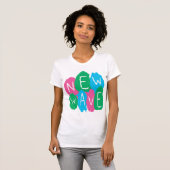 T-shirt Peinture de graffiti New Wave (Devant entier)
