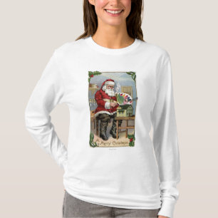 T-shirt Peinture de GreetingSanta de Noël