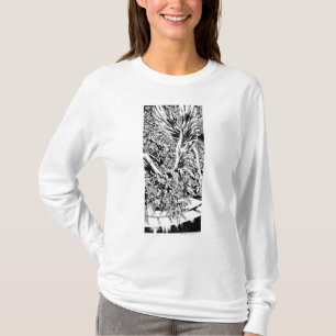 T-shirt Peinture de groupe de nuit Noir et Blanc
