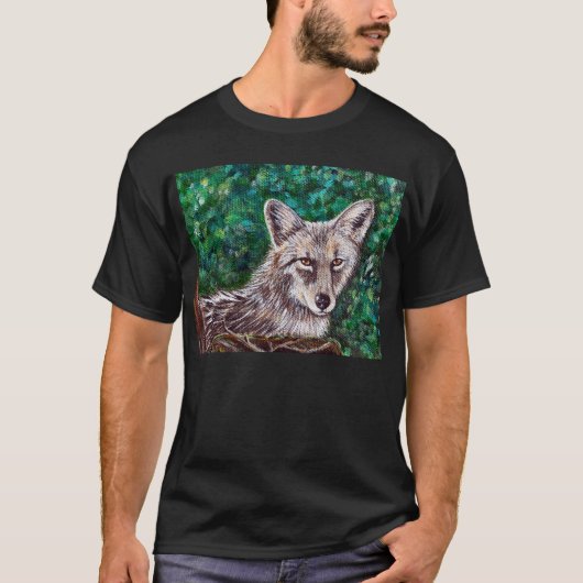 T-shirt Peinture de jardin Coyote (Devant)