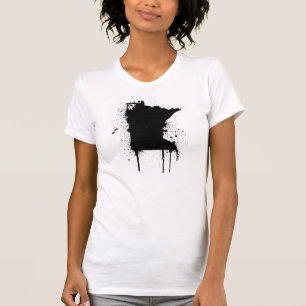 T-shirt Peinture de jet de manganèse