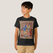 T-SHIRT PEINTURE DE KALAMKARI RADHA KRISHNA (Devant entier)