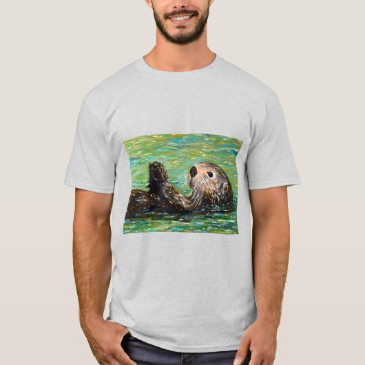 T-shirt Peinture de la Loupe de mer (Devant)
