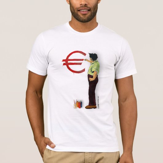 T-shirt Peinture de l'euro (Devant)