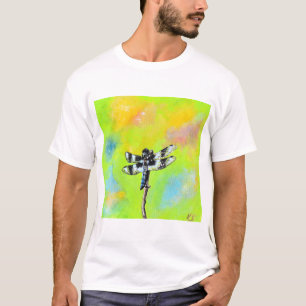 T-shirt Peinture de libellules chatoyante