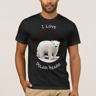 T-shirt Peinture de l'ours polaire - Art original de la fa