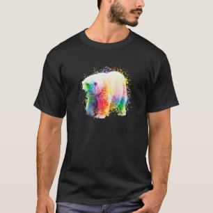 T-shirt Peinture de l'ours polaire Zookeeper