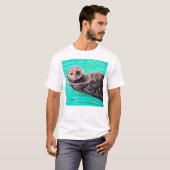 T-shirt Peinture de loutre de mer (Devant entier)