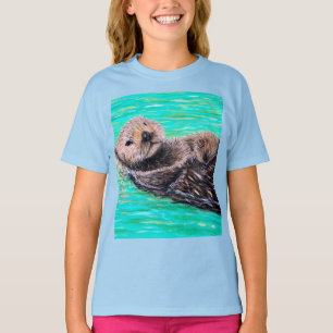 T-shirt Peinture de loutre de mer