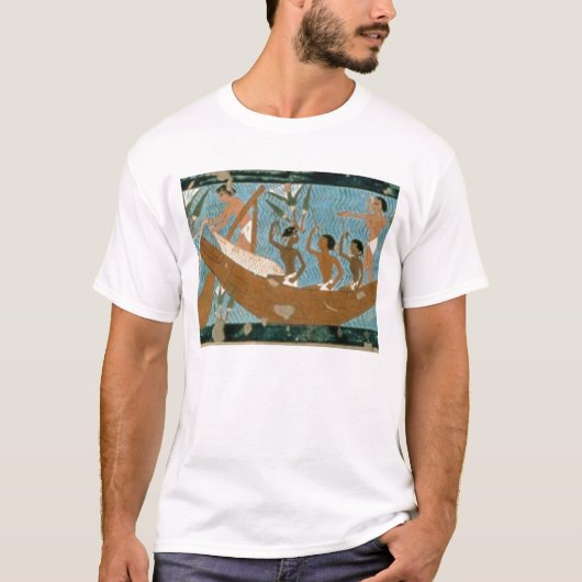 T-shirt Peinture de mur de la tombe d'Ipuy, Thebes, depic (Devant)
