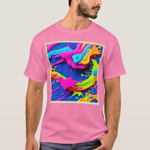 T-shirt Peinture de néon
