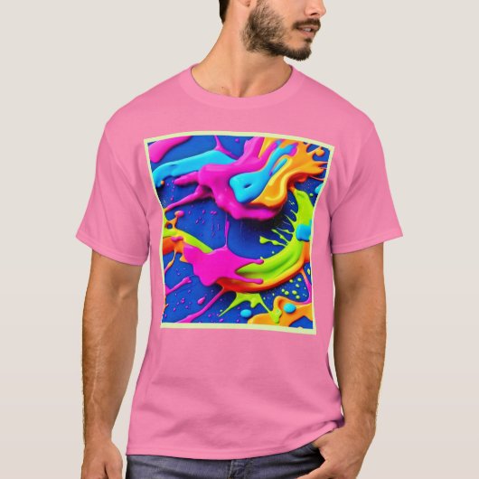 T-shirt Peinture de néon (Devant)