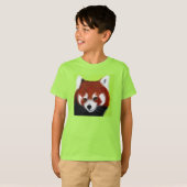 T-shirt Peinture de Panda roux (Devant entier)