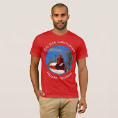 T-shirt Peinture de phare rouge - Art original (Devant entier)