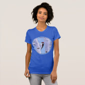 T-shirt Peinture de Pic Downy - Oiseau original (Devant entier)