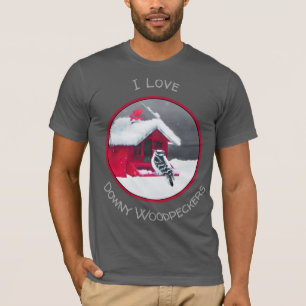 T-shirt Peinture de Pic mineur - Art original d'oiseau