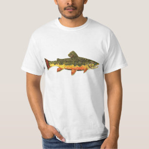 T-shirt Peinture de poisson à l'omble de fontaine