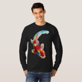 T-shirt Peinture de poisson de Koi (Devant entier)