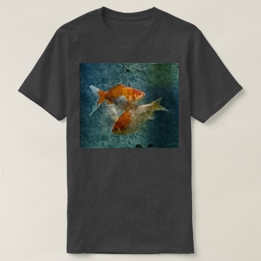 T-shirt Peinture de poisson d'or (Design devant)