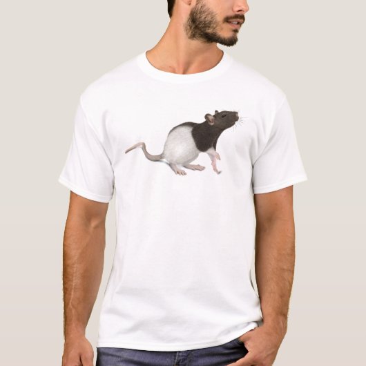 T-shirt Peinture de rat d'animal familier (Devant)