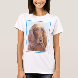 T-shirt Peinture de Setter irlandais - Joli art original d