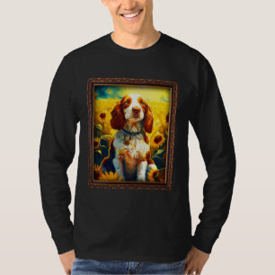 T-shirt Peinture de Springer Spaniel gallois Fleur de tour