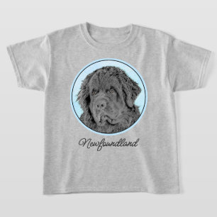 T-shirt Peinture de Terre-Neuve - Cute Original Chien Art