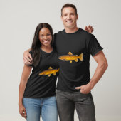 T-shirt Peinture de truite brune (Unisexe)