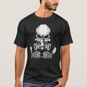 T-shirt Peinture de voiture Peintre crâne