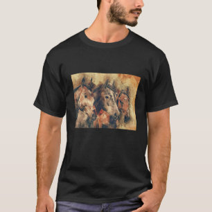 T-shirt Peinture des chevaux sauvages