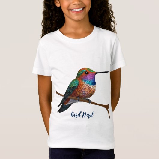 T-Shirt Peinture des colibris de Vibrant Allen (Devant)