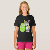 T-shirt Peinture des oeufs de Pâques de lapin (Devant entier)