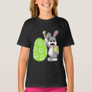 T-shirt Peinture des oeufs de Pâques de lapin