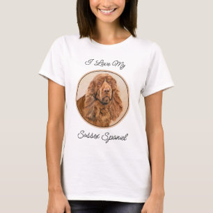 T-shirt Peinture d'espagne de Sussex - jolie art original