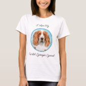 T-shirt Peinture d'espagnol Welsh Springer - Art original  (Devant)